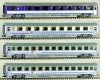 55062 ACME Set of 4 Passenger cars of EuroCity "Polonia" train running between Warsaw and Villach